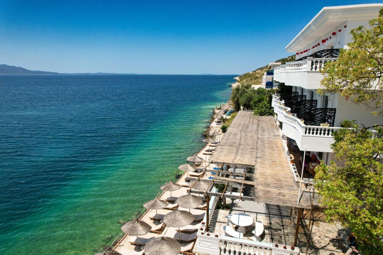 Luxury Villa Alisja Sarande With Private Beach Exterior foto